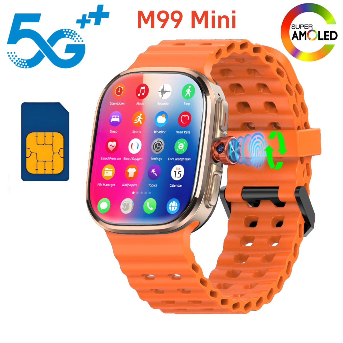Smartwatch Faces - ساعة ذكية M99 ميني 5G بنظام