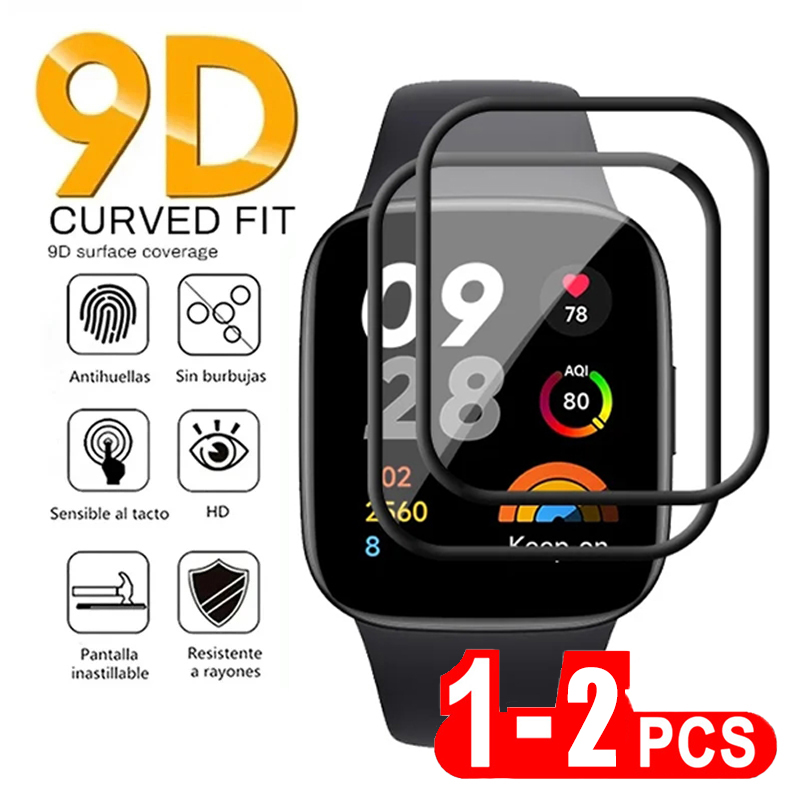 Smart Watch Accessories - 2 قطعة الزجاج المقسى لساعة Redmi