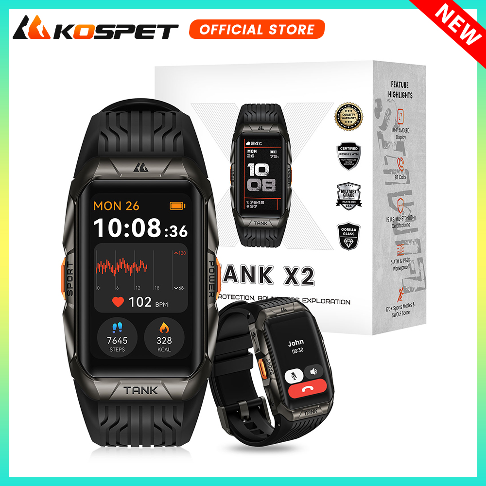 Smartwatch Faces - KOSPET TANK X2 ساعة ذكية للرجال
