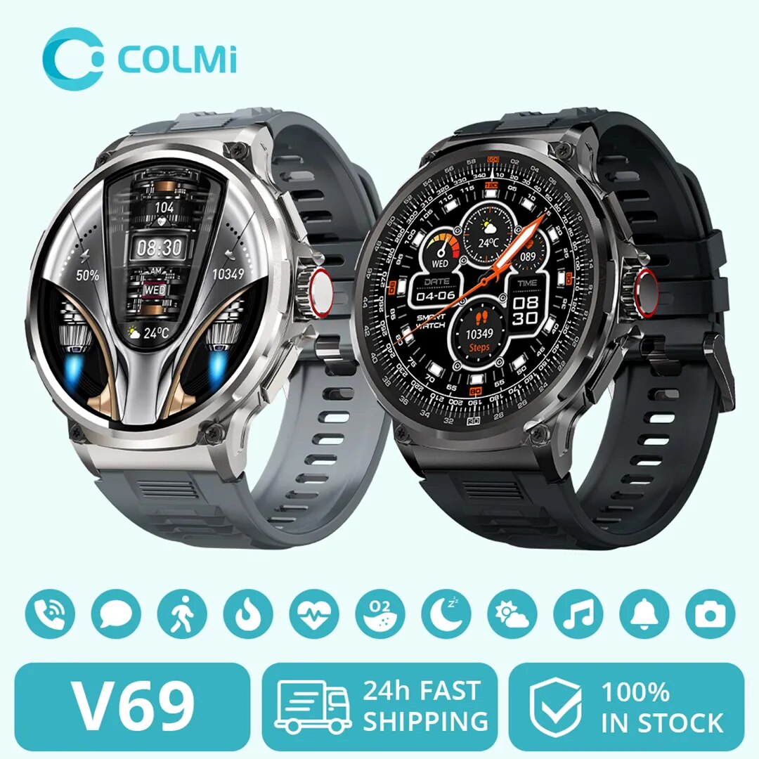 Smartwatch Faces - ساعة ذكية COLMI V69 Inch عالية