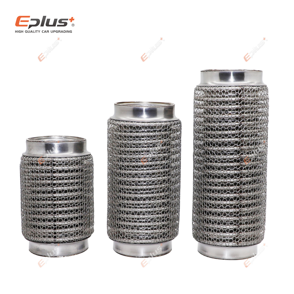 Stainless Mesh Band - EPLUS العالمي سيارة العادم أنبوب تلسكوبي
