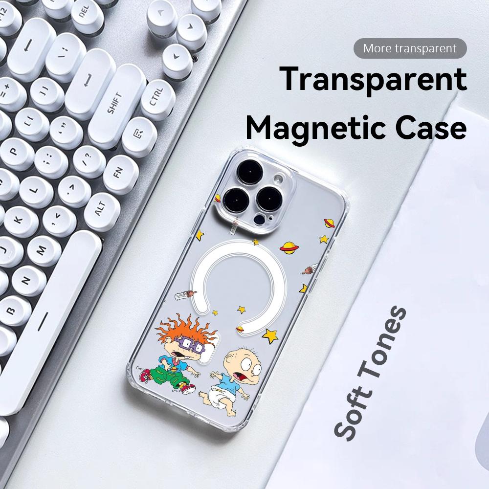 Apple Iphone 15 Pro Max - جراب هاتف أنمي R-Rugrats r-Rugratg شفاف