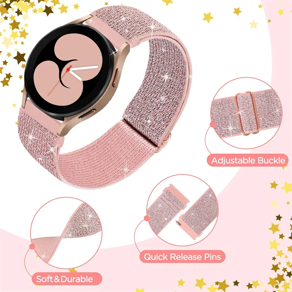 حزام مرن لامع لساعة سامسونج جا - مراجعة Smartwatch Straps & Accessories وسعره