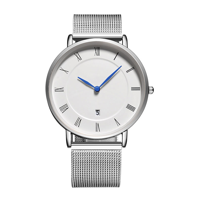 ساعة رجالية كلاسيكية بسيطة للأ - مراجعة Stainless Mesh Band وسعره