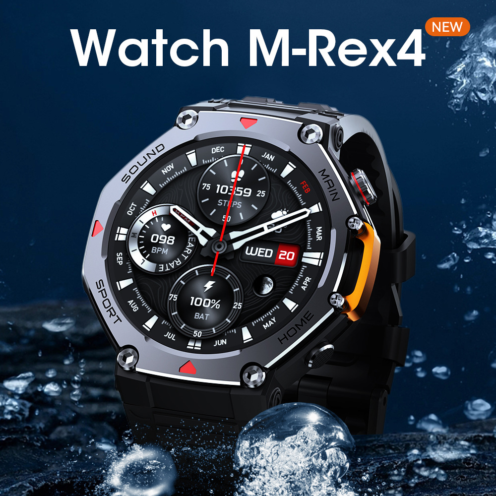 YBM-REX4 2025 الأكثر مبيعا 5AT - مراجعة Smartwatch M Active وسعره