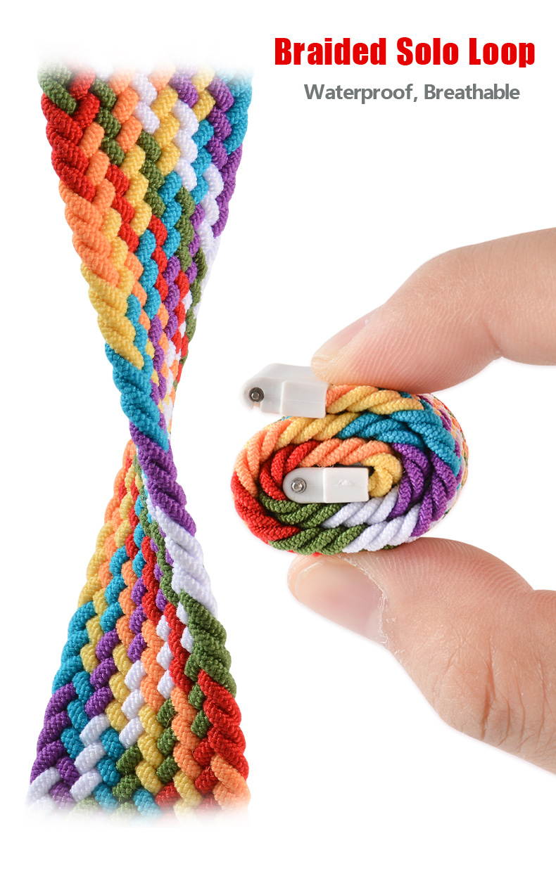 حزام حلقة منفرد مضفر لساعة سام - مراجعة Solo Loop Strap وسعره