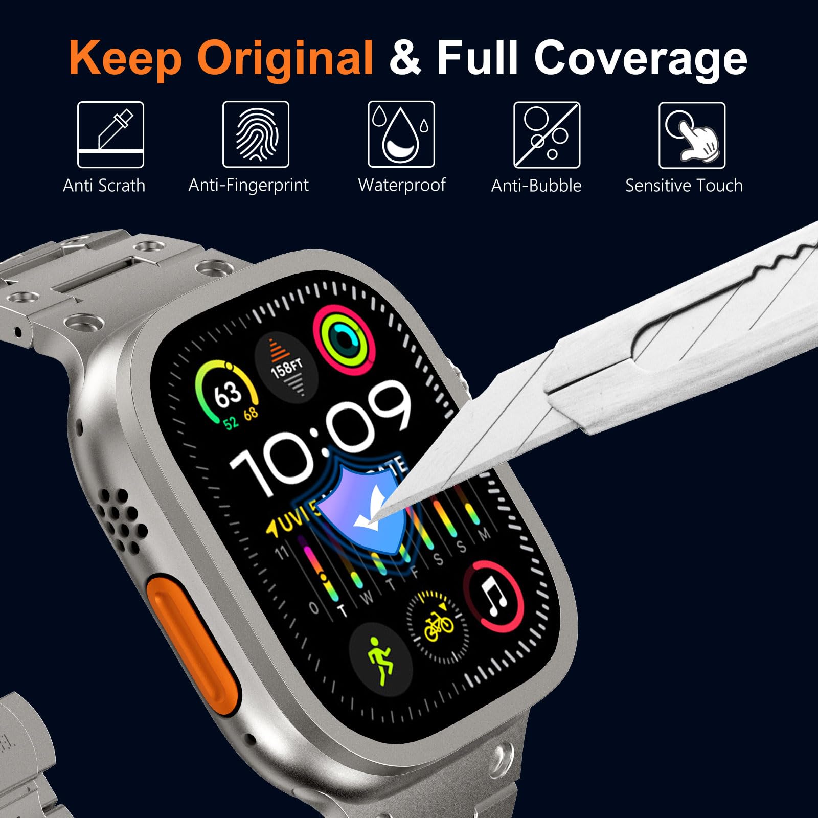 زجاج مقسى لساعة أبل الترا 49 م - مراجعة Smartwatch Straps & Accessories وسعره