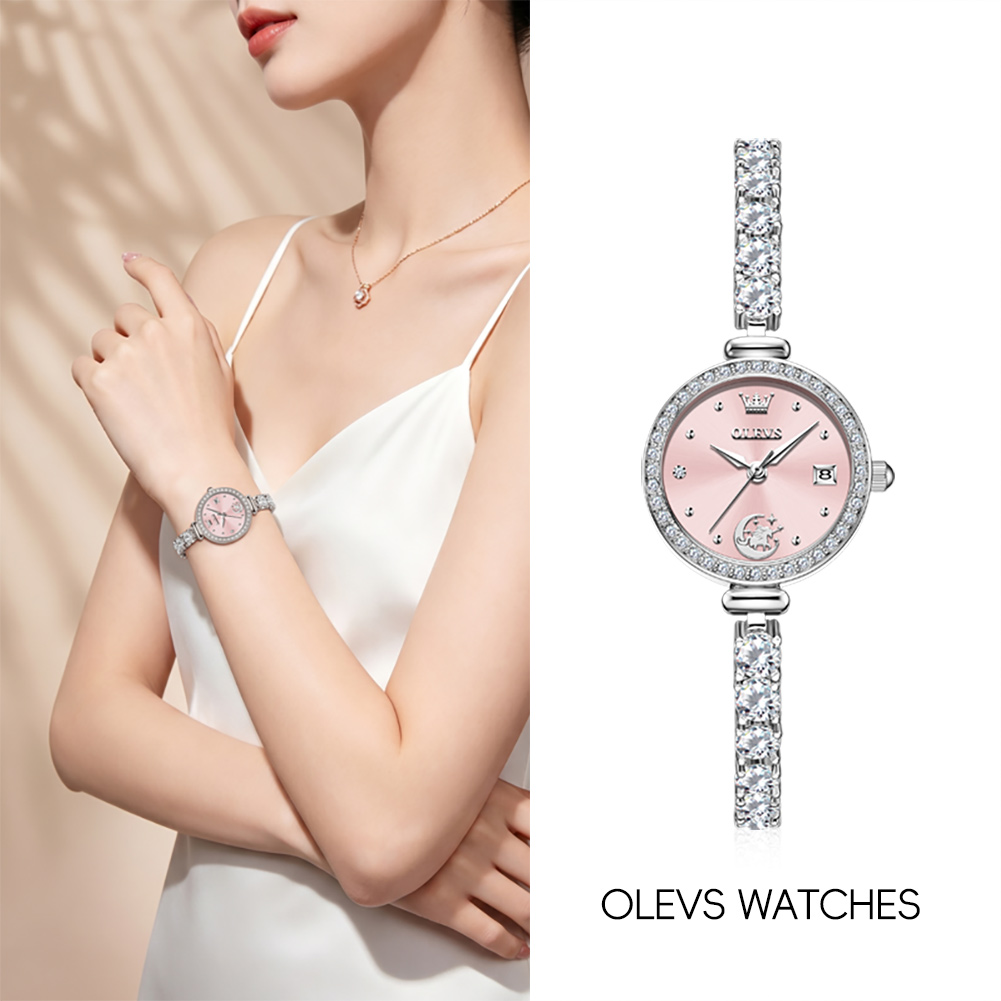 ساعة OLEVS 2998 أصلية للنساء م - مراجعة Accessories With Watch وسعره