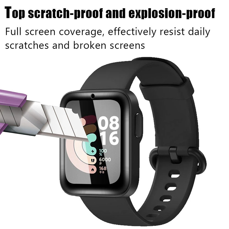 2 قطعة الزجاج المقسى لساعة Red - مراجعة Smart Watch Accessories وسعره