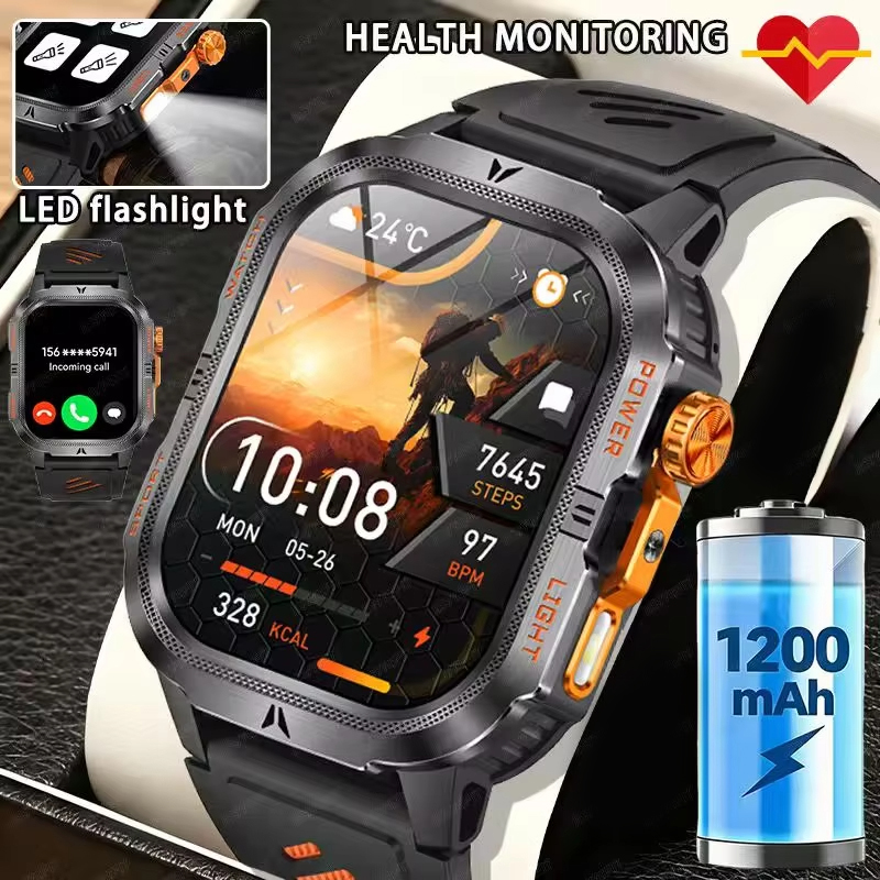 ساعة ذكية عسكرية متينة للرجال  - مراجعة Smartwatch M Active وسعره