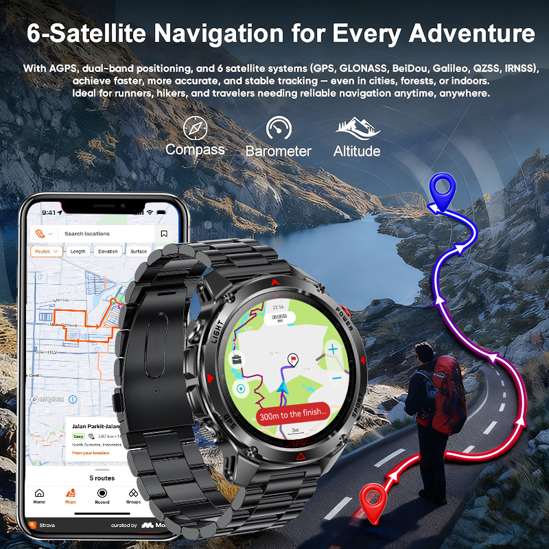 T-Rex 3 Pro العسكرية الصف AGPS - مراجعة Smartwatch Nexus وسعره