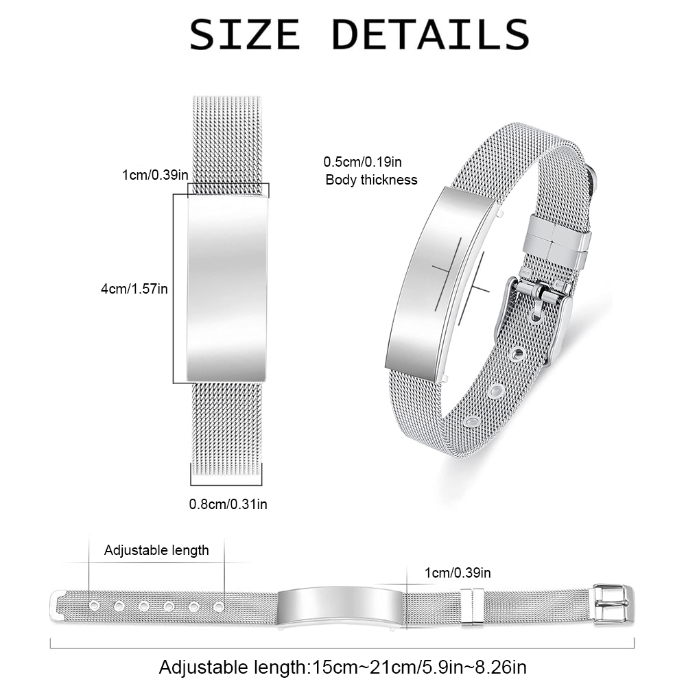 مجوهرات الحرق جرة سوار e للنسا - مراجعة Stainless Mesh Band وسعره