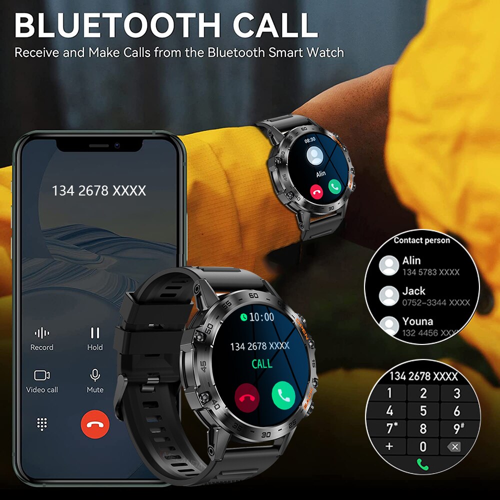 ساعة ذكية فاخرة للرجال من MEVA - مراجعة Smartwatch Faces وسعره