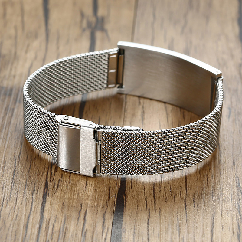 سوار رجالي من الفولاذ المقاوم  - مراجعة Stainless Mesh Band وسعره