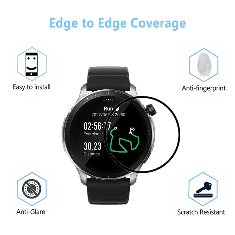 غشاء منحني عالي الدقة مضاد للخ - مراجعة Smart Watch Accessories وسعره