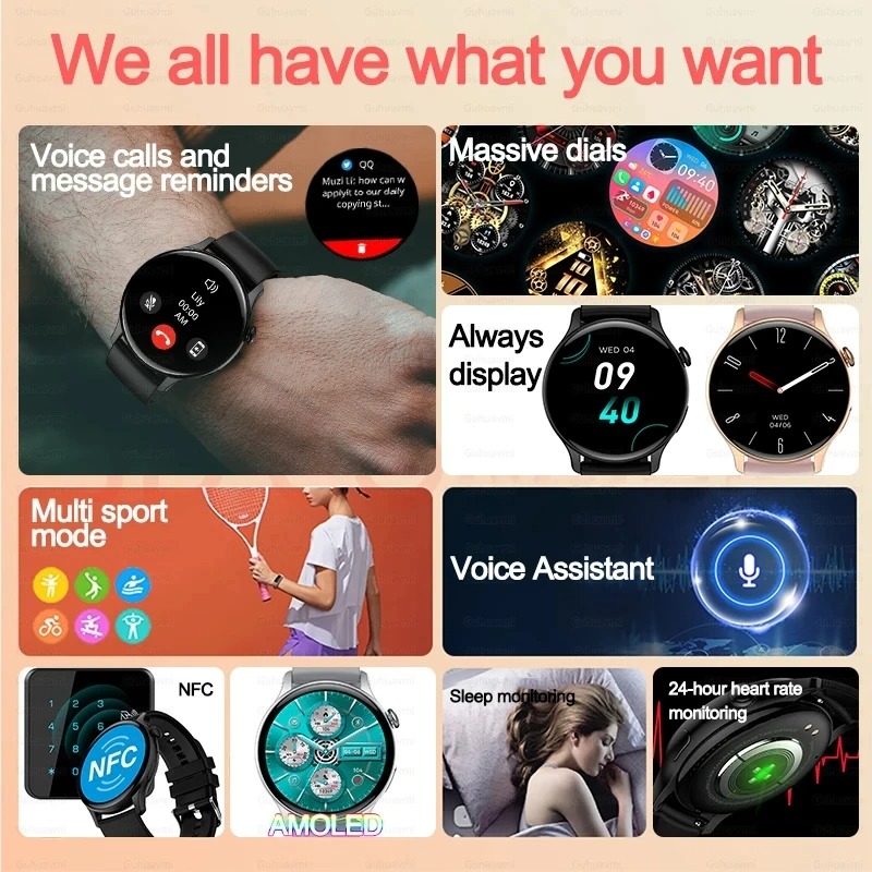 2026New ساعة ذكية للنساء مخصص  - مراجعة Smartwatch Faces وسعره