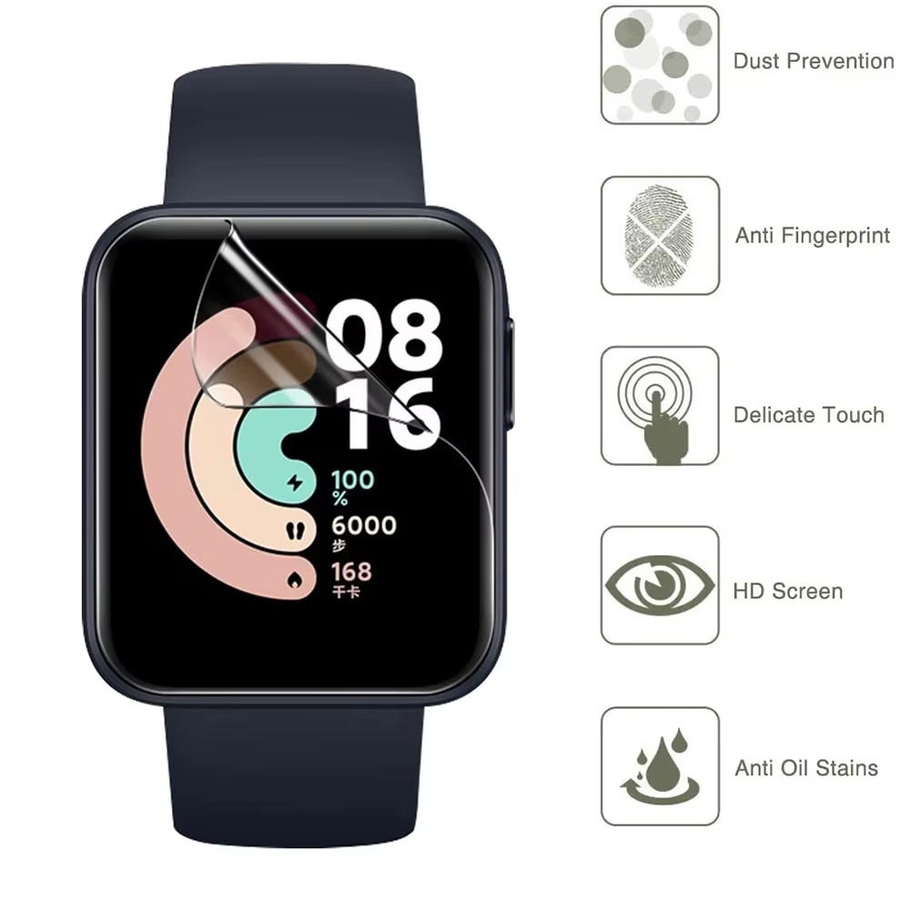 غشاء هيدروجيل لساعة شاومي ريدم - مراجعة Xiaomi Smartwatch Accessories وسعره